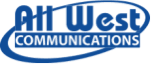 All West Communications logo in blue