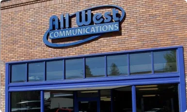 Exterior of the All West office in Evanston, WY