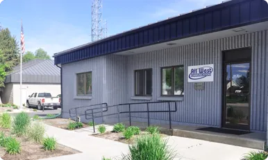 Exterior of the All West office in Kamas, UT
