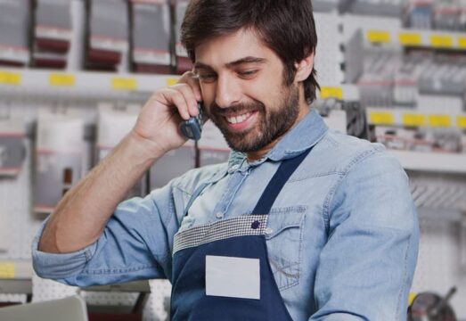 employee talking on phone