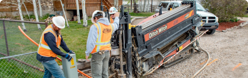 Construction workers on a site