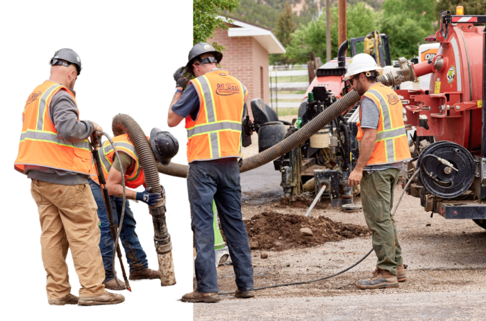 Road construction workers