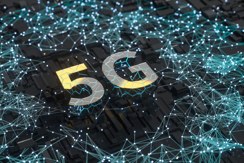 3d rendering, 5g font and circuit background, computer digital drawing. What is 5g home internet?
